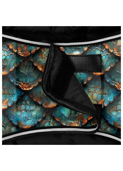 Куртка для собак Clothes, рисунок "Луска", XS, А 26 см, B 33-41 см, С 18-26 см WAUDOG (366431448)