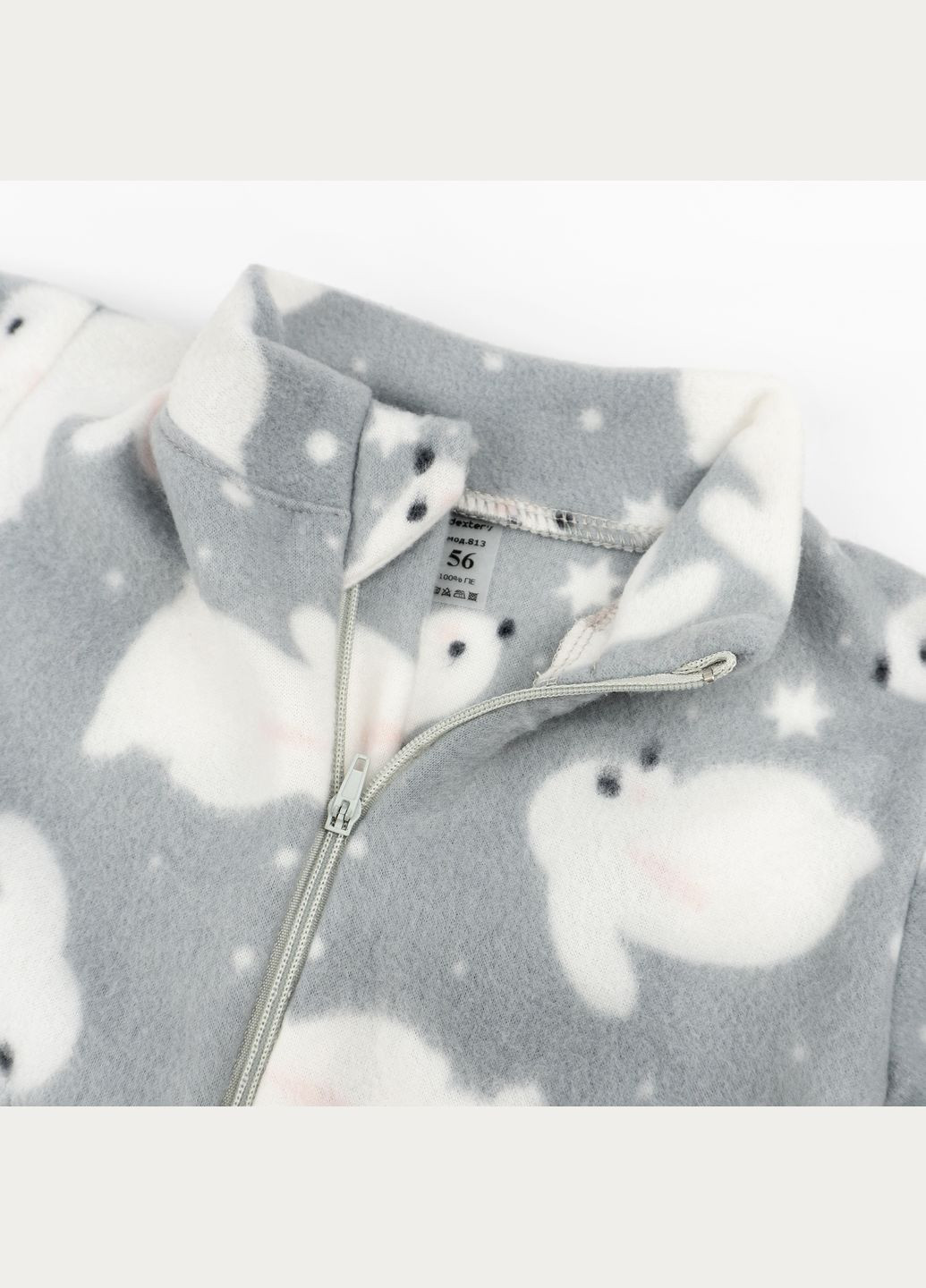 Комбінезон теплий для малят на блискавці з зайчатами Bunnies dexter's (311196158)