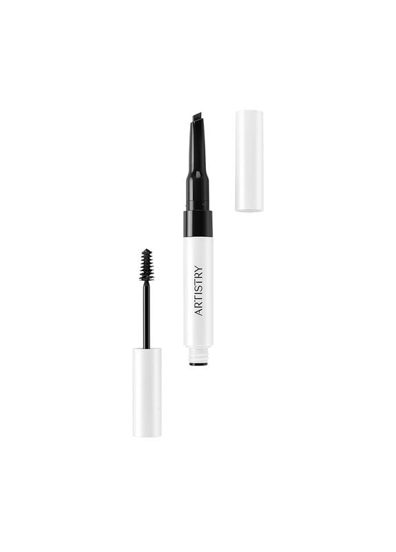 Artistry™ Go Vibrant™ Водостойкий карандаш-гель для бровей 2-в-1 True Black Amway (335015043)