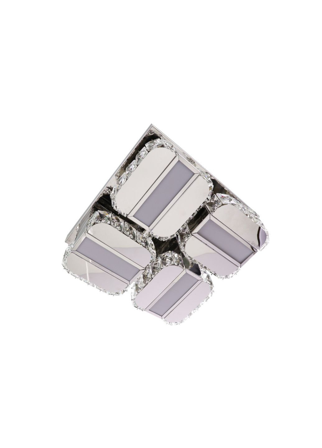 Люстра потолочная хрустальная LED с пультом 25676 Хром 14х33х33 см. Sunnysky (364765199)