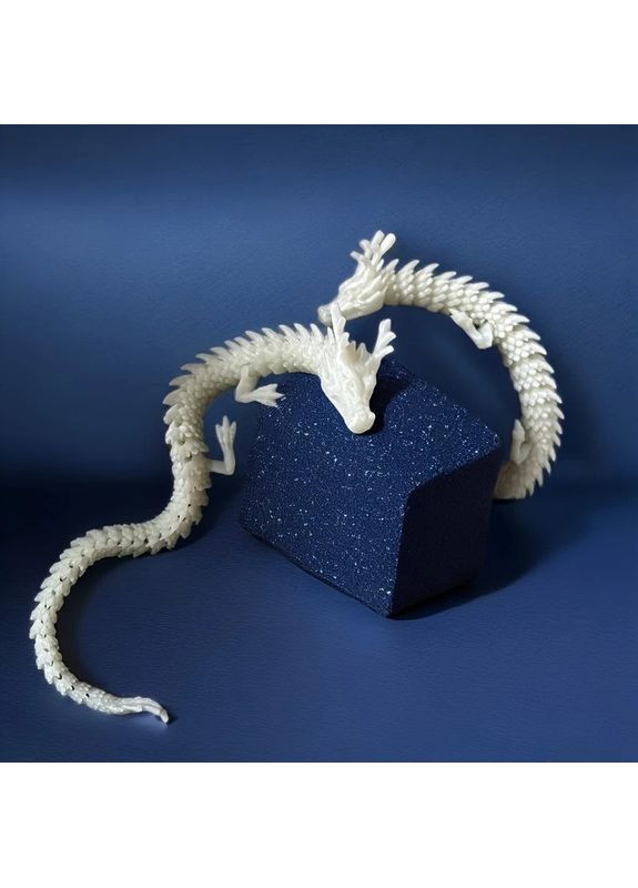 Іграшка-антистрес 3D-друкний рухомий Дракон світиться в темряві 24 см No Brand (365721262)