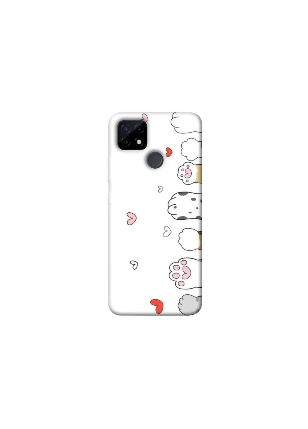 Чехол на Realme C21Y Paws Frontalka (379651517)