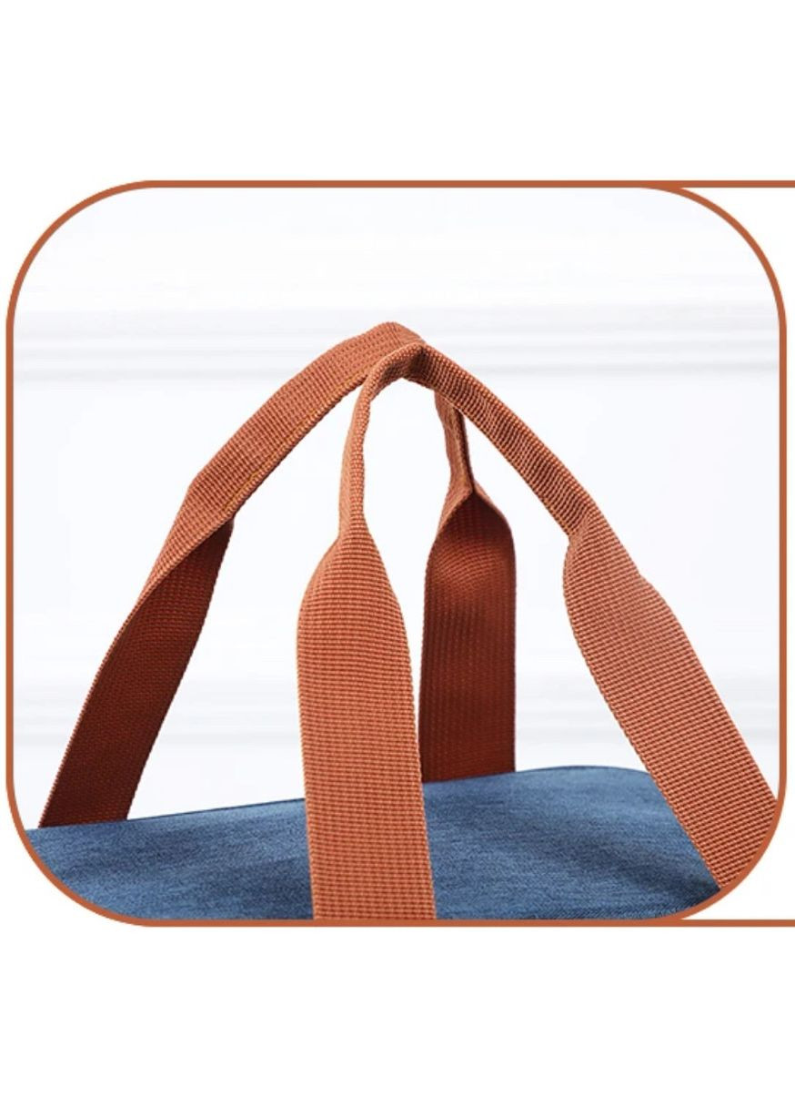 Місткий великий термо ланч біг - сумка для обідів з кишенею, сумка холодильник Чорний No Brand (329142090)