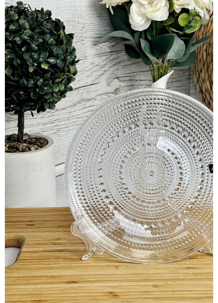 Тарелка десертная Verbena AR5027 20.7 см прозрачная Ardesto (368764657)