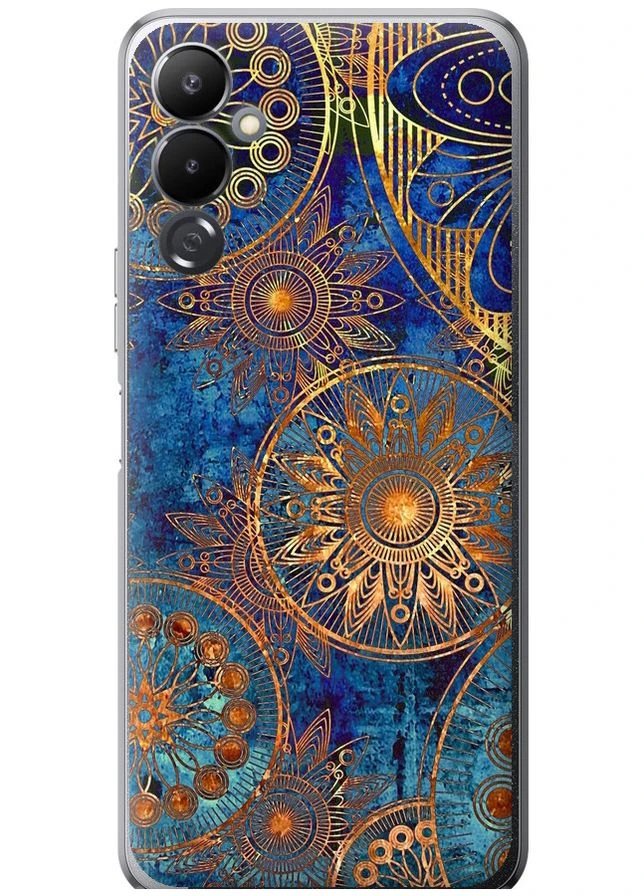 Силиконовый чехол 'Золотой узор' для Endorphone Tecno Pova 4 LG7n (375465142)