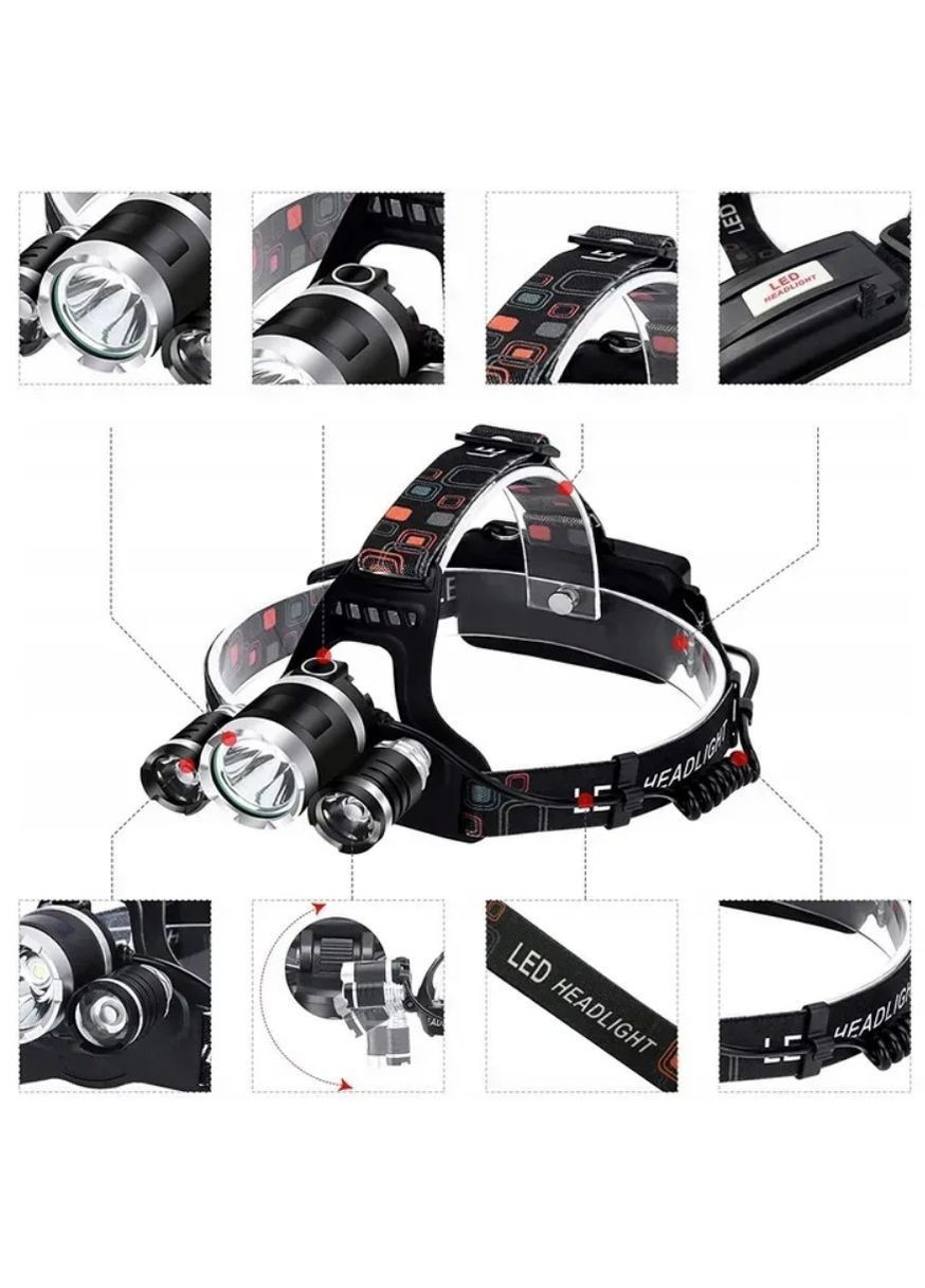 Налобний ліхтар BL-RJ-3000-T6 4 режими Повна комплектація (2104618822) Bailong (370606339)