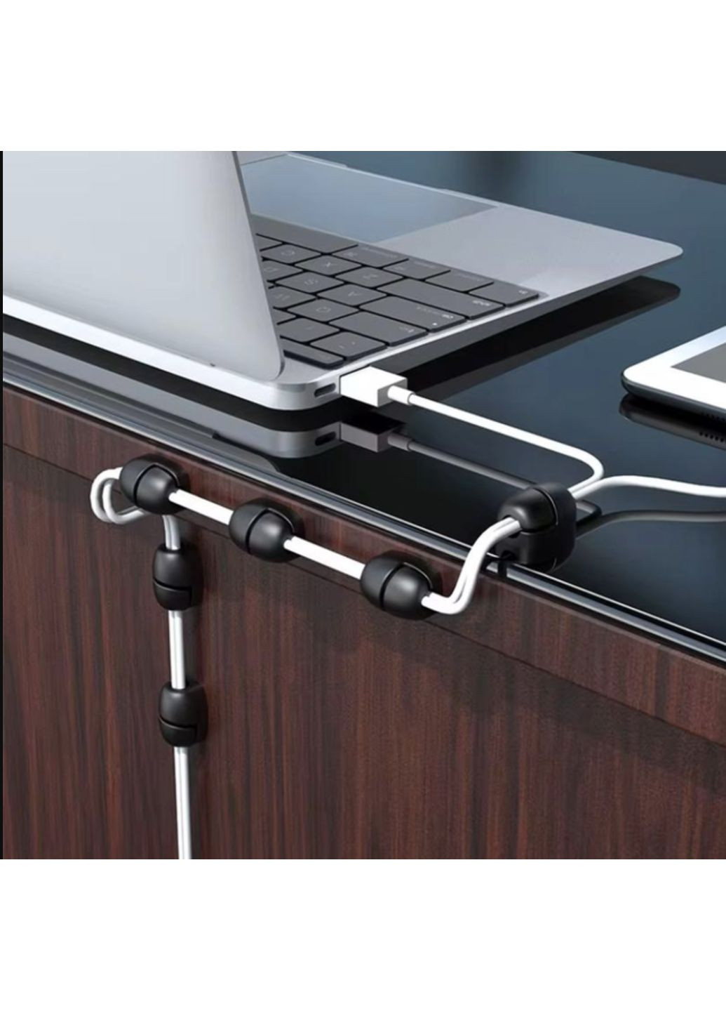 Організатор кабелю кліпса тримач самоклеючий на стіл стіну авто 3M 1 шт Л Чорний Lencent (355889258)