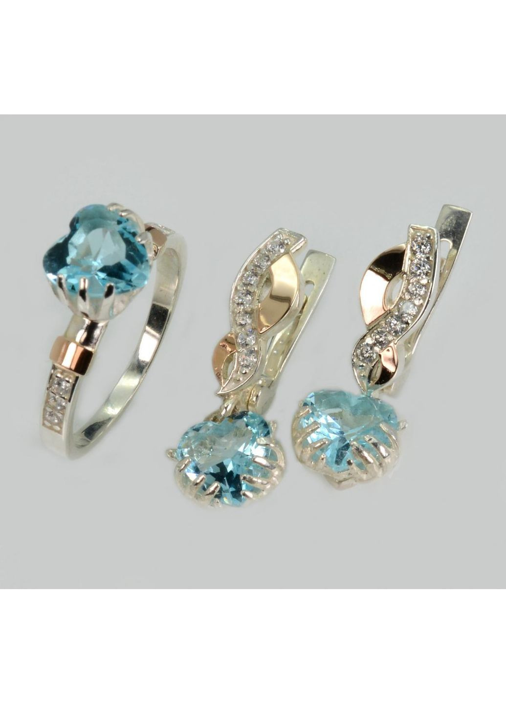 Набор серебряный сердце в руках Silver Style (367268355)