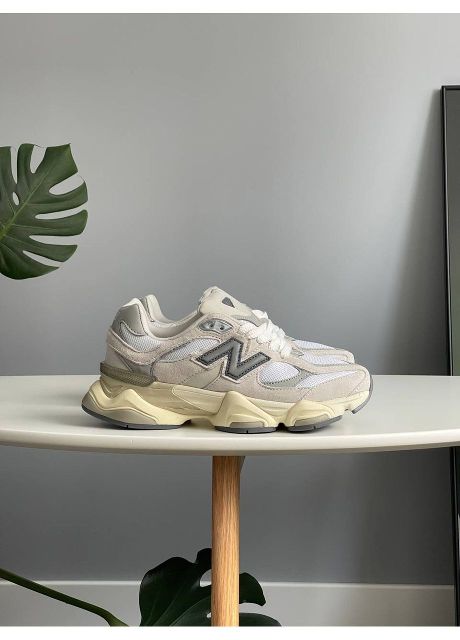 Серые демисезонные кроссовки мужские и женские new balance 9060 sea salt | нью беланс 9060 серые No Brand
