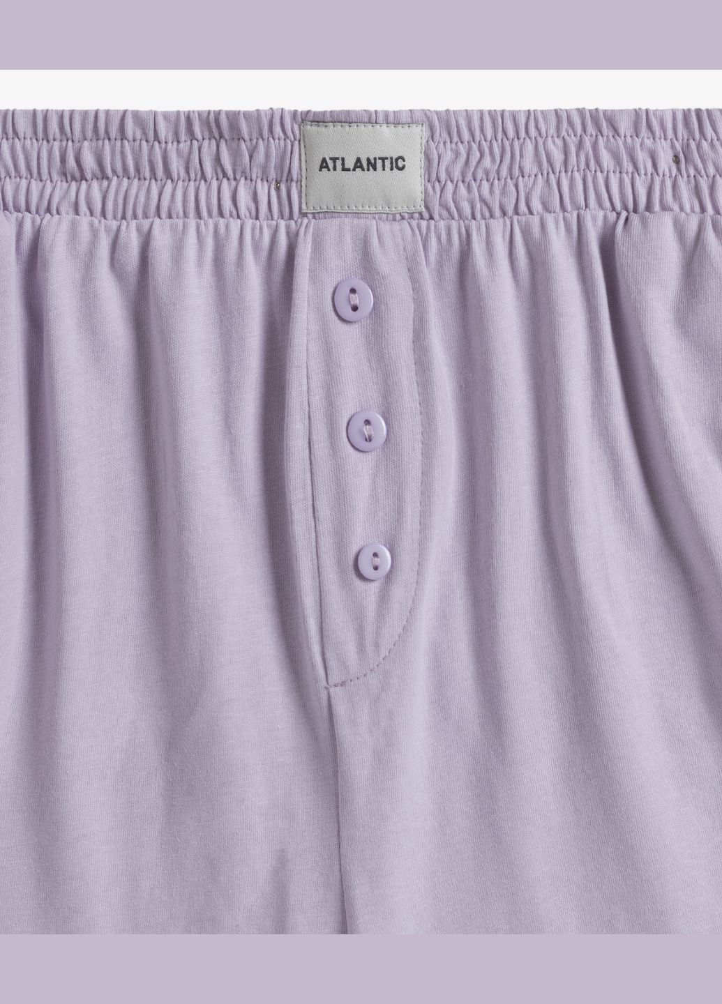Лавандова всесезон піжама жіноча шорти, короткий рукав Atlantic