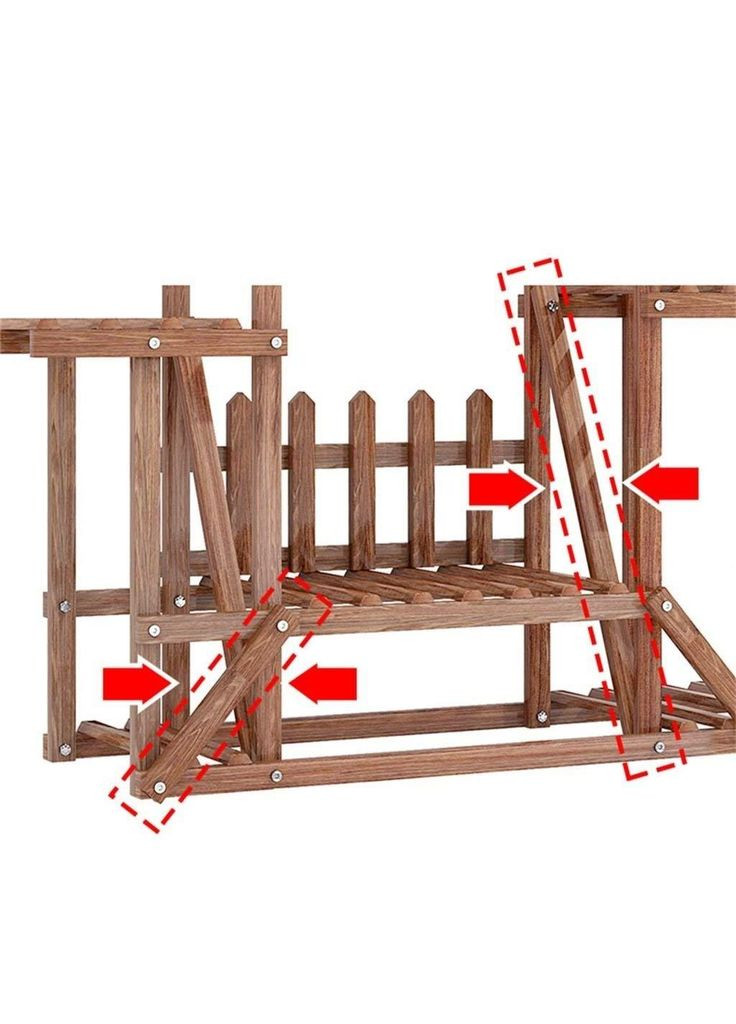 Підставка для квітів з дерева Коломб капучино (ЦВТ-008409) No Brand (328225165)