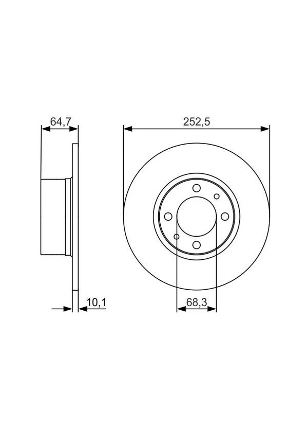 Гальмівний диск Bosch (390276786)