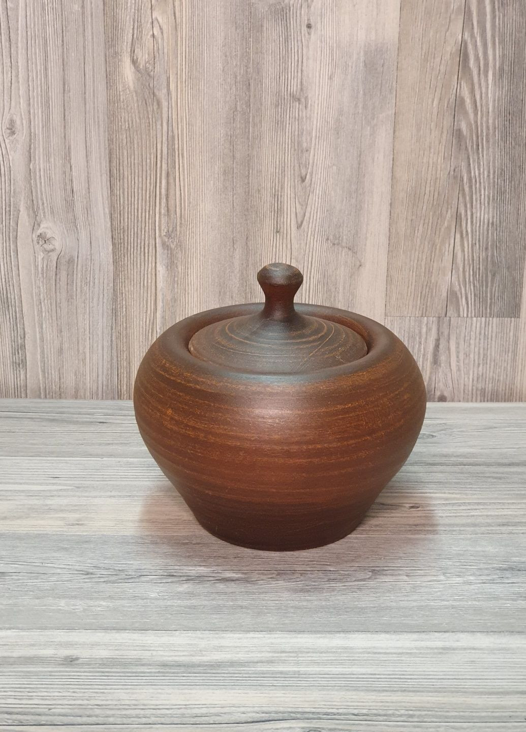 Горшочек для запекания 1,1 л., из красной глины No Brand (329408494)