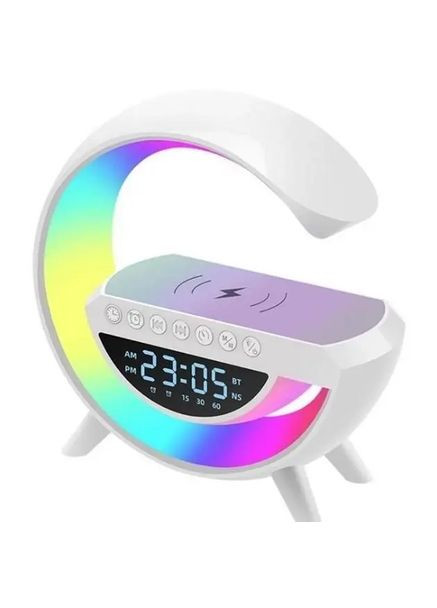 Розумний світильник з будильником/Нічник з бездротовою зарядкою для телефону/Bluetooth-колонка Intex (361971819)