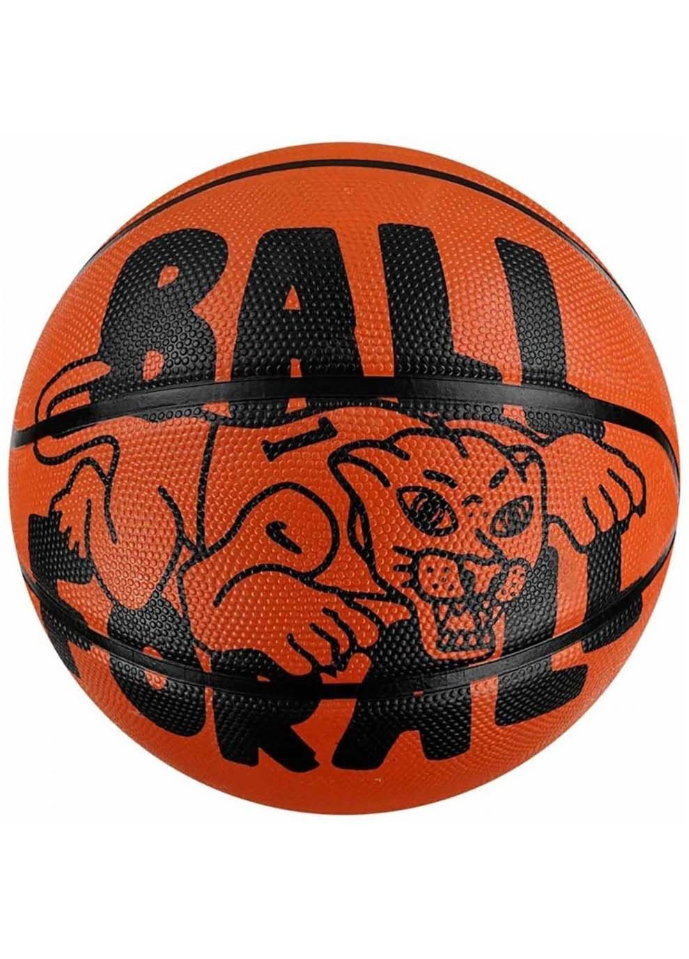 Мяч баскетбольный EVERYDAY PLAYGROUND 8P GRAPHIC DEFLATED Amber/Black size 6 Nike (302287371)