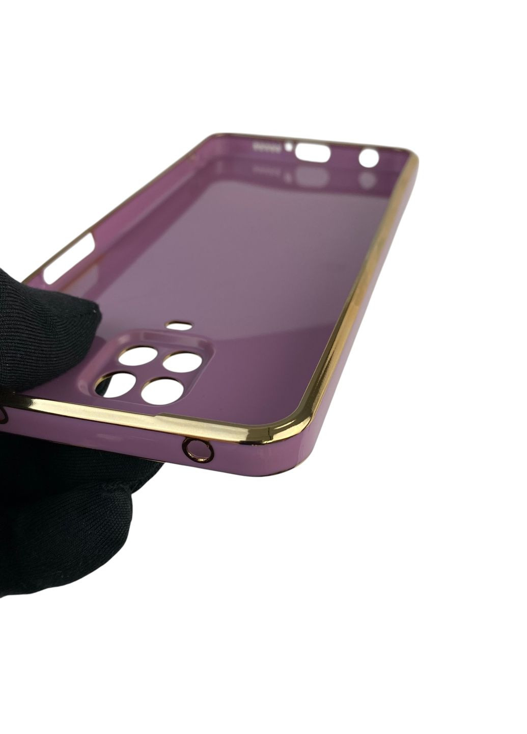 Чехол для Redmi Note 9 Pro с кольцом MagSafe с золотой окантовкой на сяоми редми нот 9 про черничный gs1 Xiaomi (366228595)