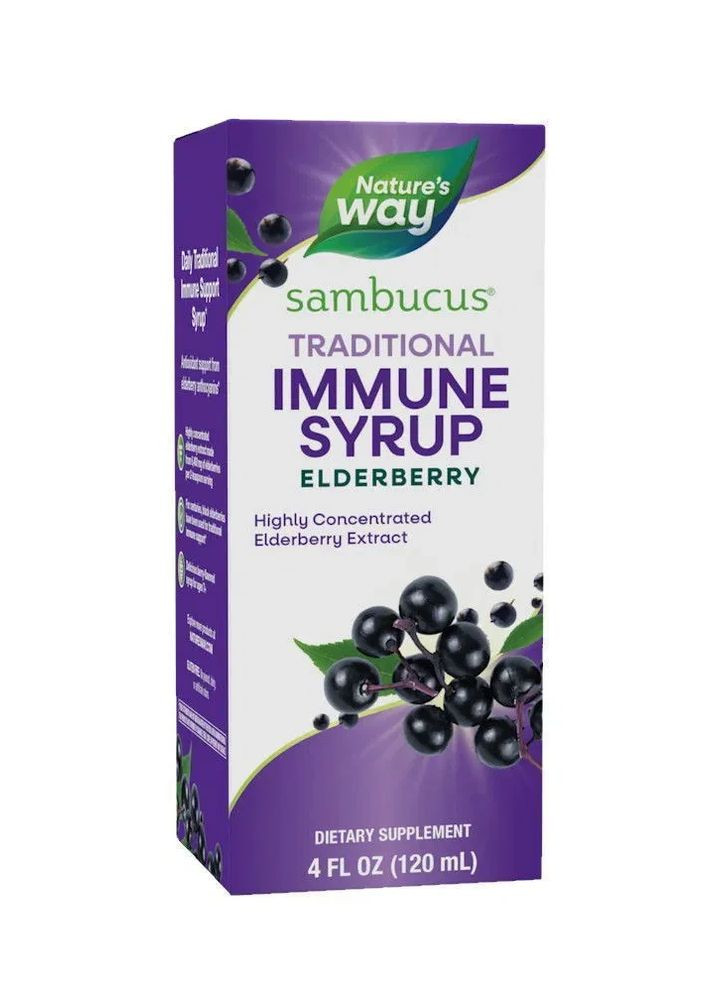 Черная бузина био органик Sambucus 120 мл Nature's Way (361115931)