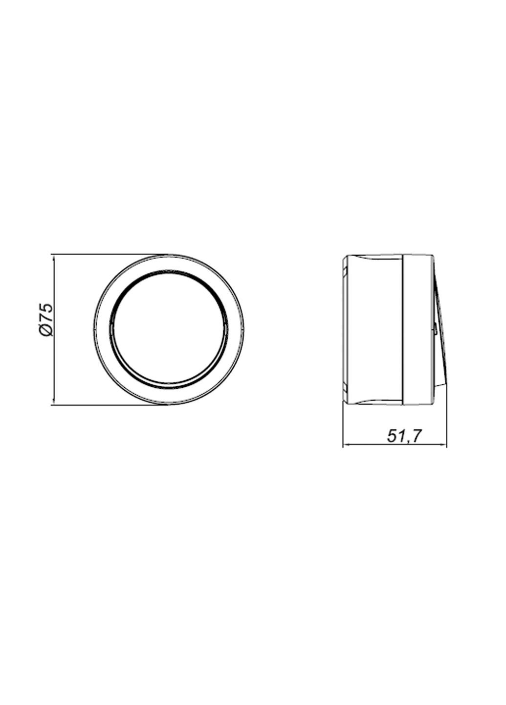 Выключатель 1-клавишный проходной накладной xOne Horoz Electric (346089758)