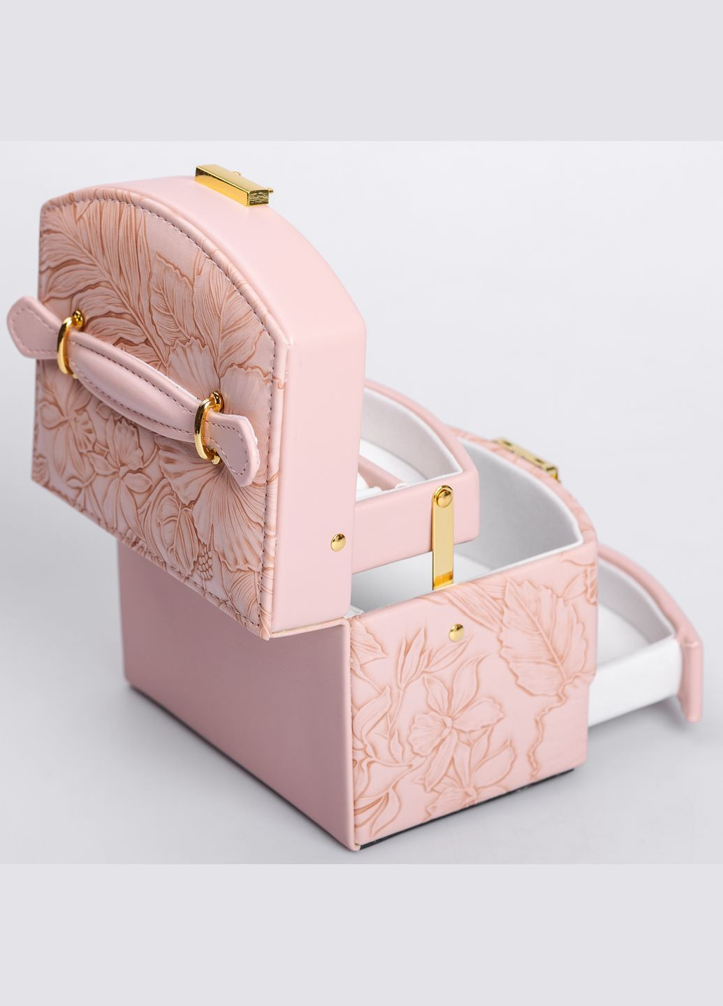 Кейс-ящик для украшений с замком 15,5х11,5х11,5 см, розовый Yiwu (324069913)