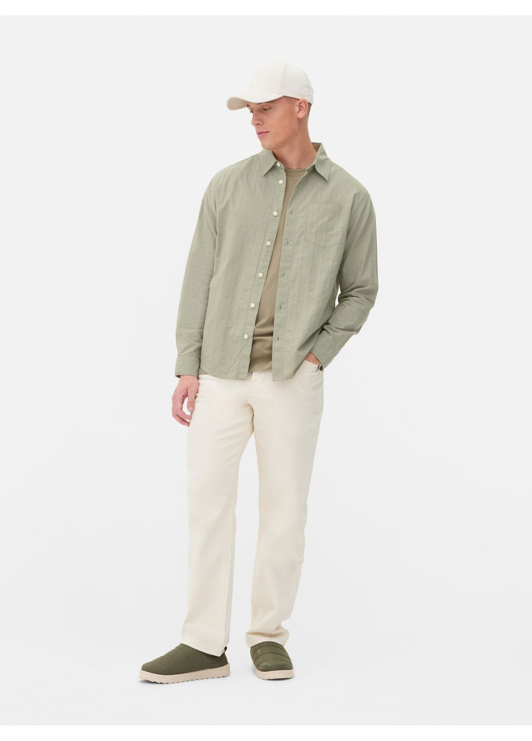 Бежевая рубашка Primark