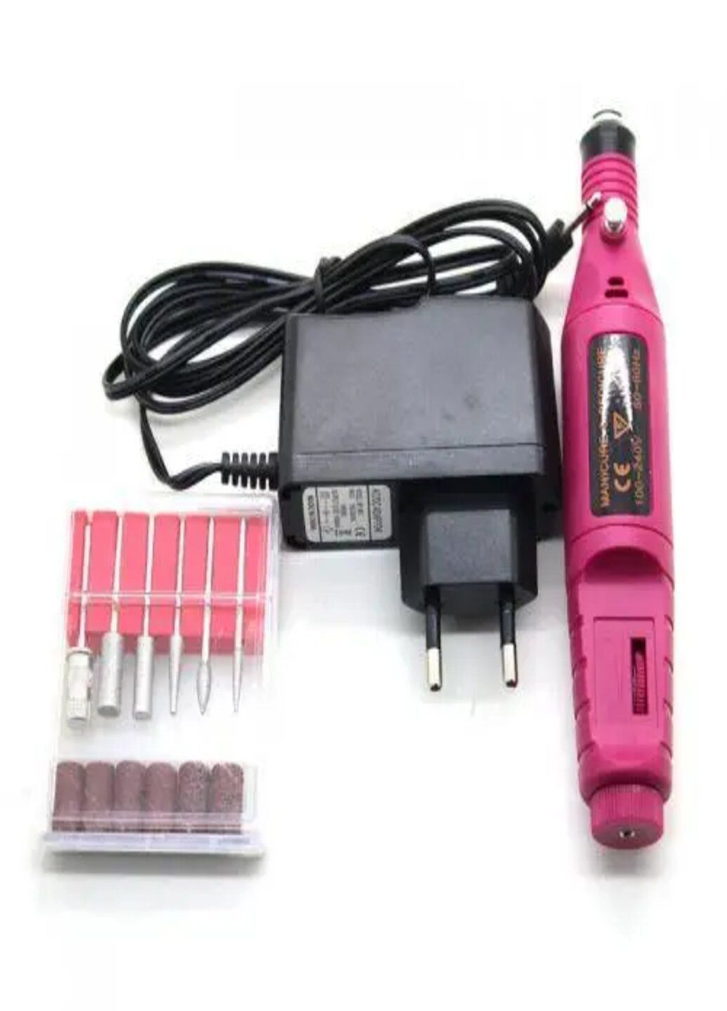Машинка для полірування нігтів манікюру педикюру фрезер MM 300 Pink Beauty Nail (278646419)