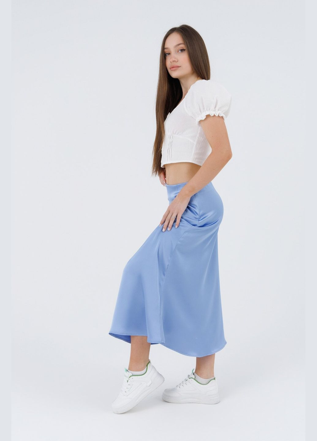 Молочна блуза однотонна жіноча 2421 (2000990588937s) shop (2000990588937) No Brand