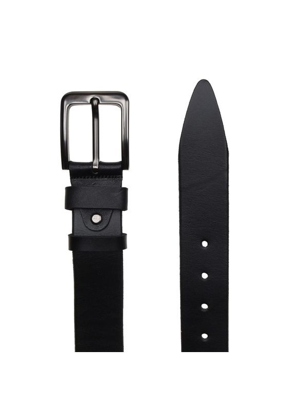 Чоловічий ремінь шкіряний v1n-gen4R-125x3 Чорний Borsa Leather (302971924)