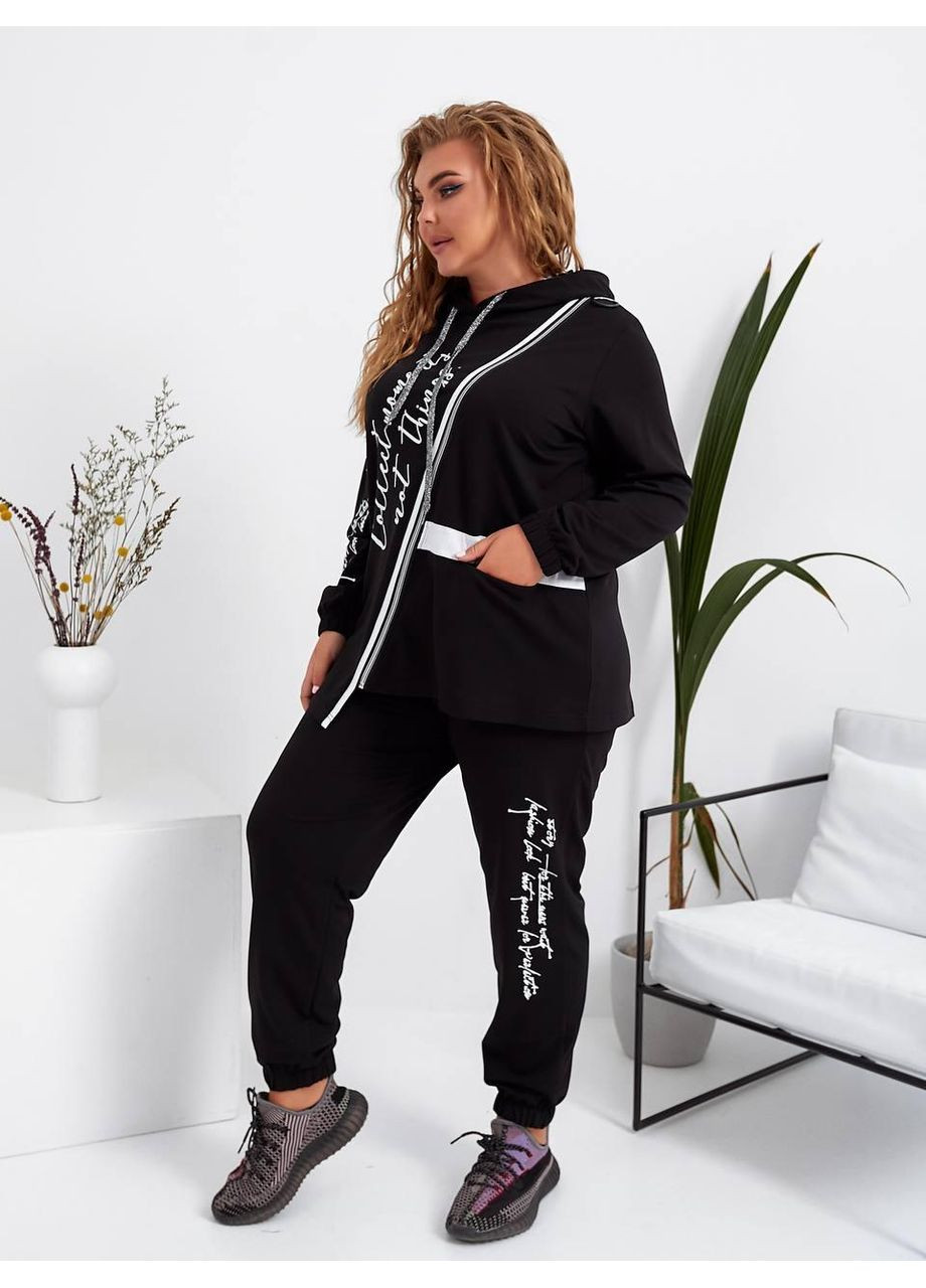 Женский спортивный костюм черного цвета New Trend (304648188)
