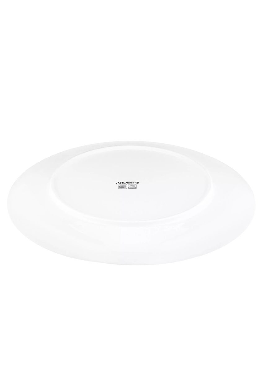 Тарелка десертная Сapri AR0419СWB 19.2 см белая с голубым Ardesto (349221482)