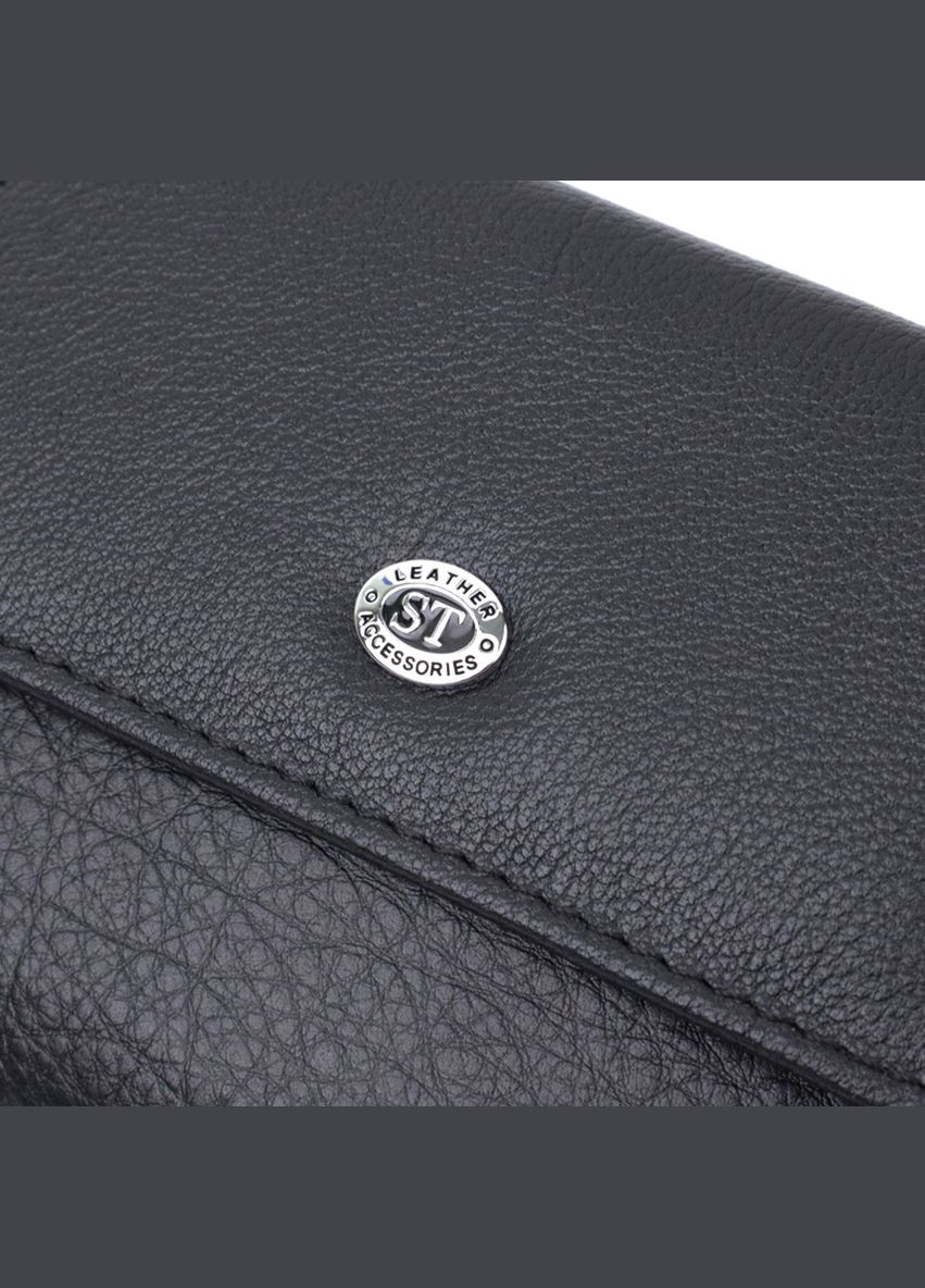 Женский кошелек с монетницей из натуральной кожи 22740 Черный st leather (306881434)
