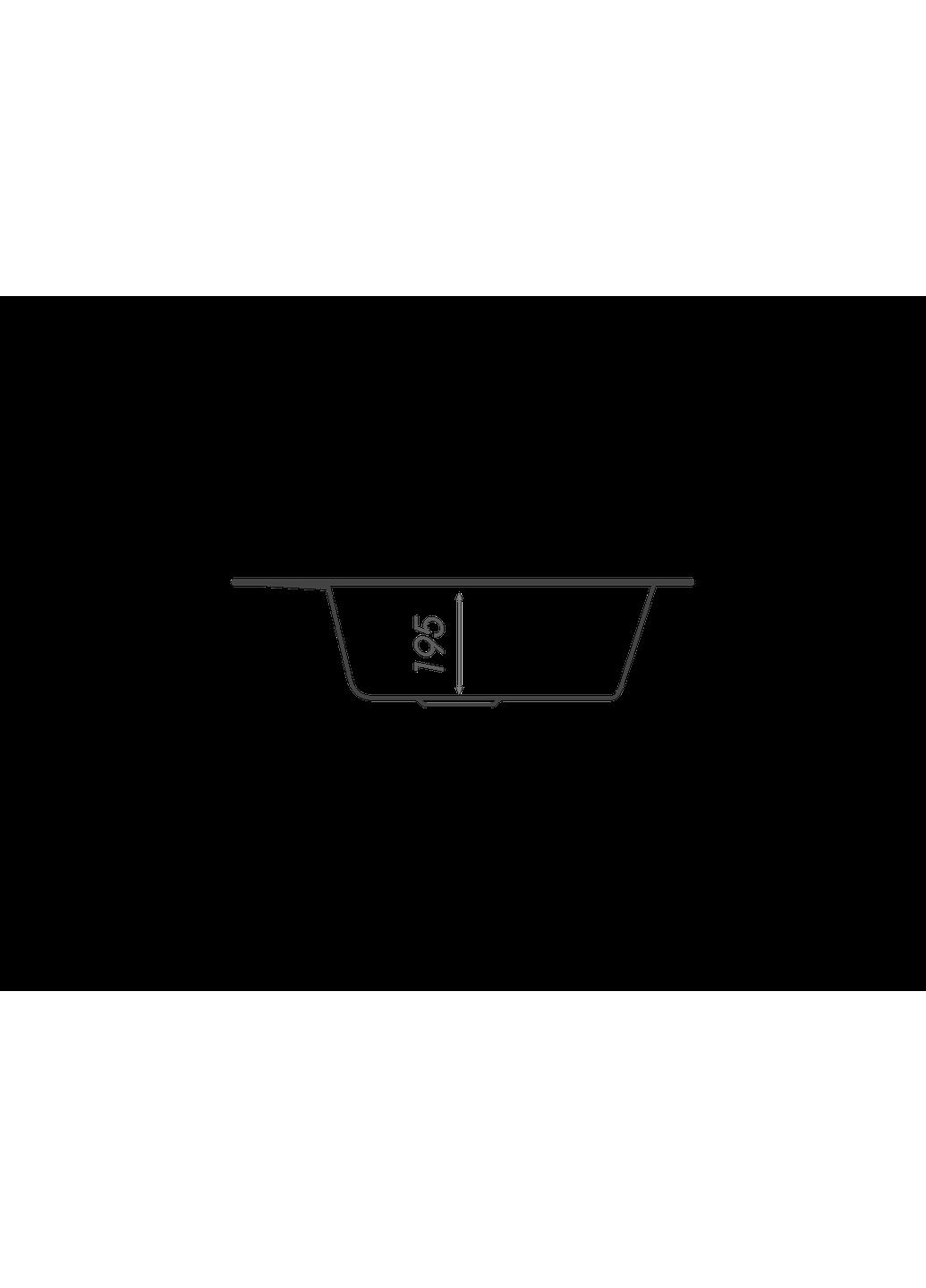 Гранитная мойка для кухни FIESTA 5149 матовая Черная Valeso (357494699)