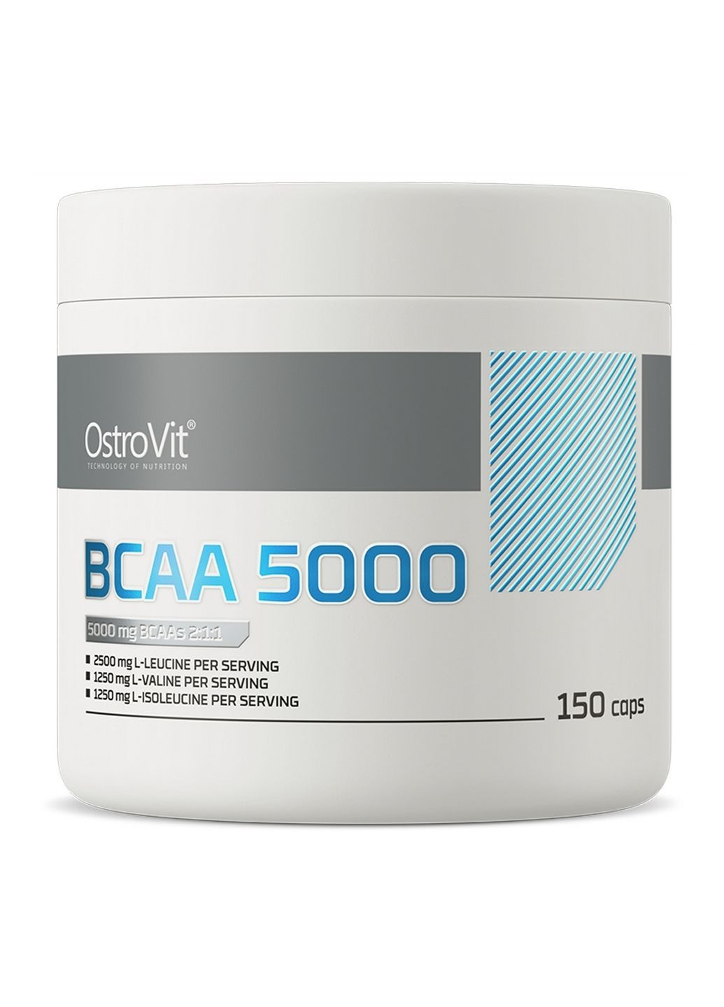 Амінокислота BCAA BCAA 5000 mg, 150 капсул Ostrovit (315868871)