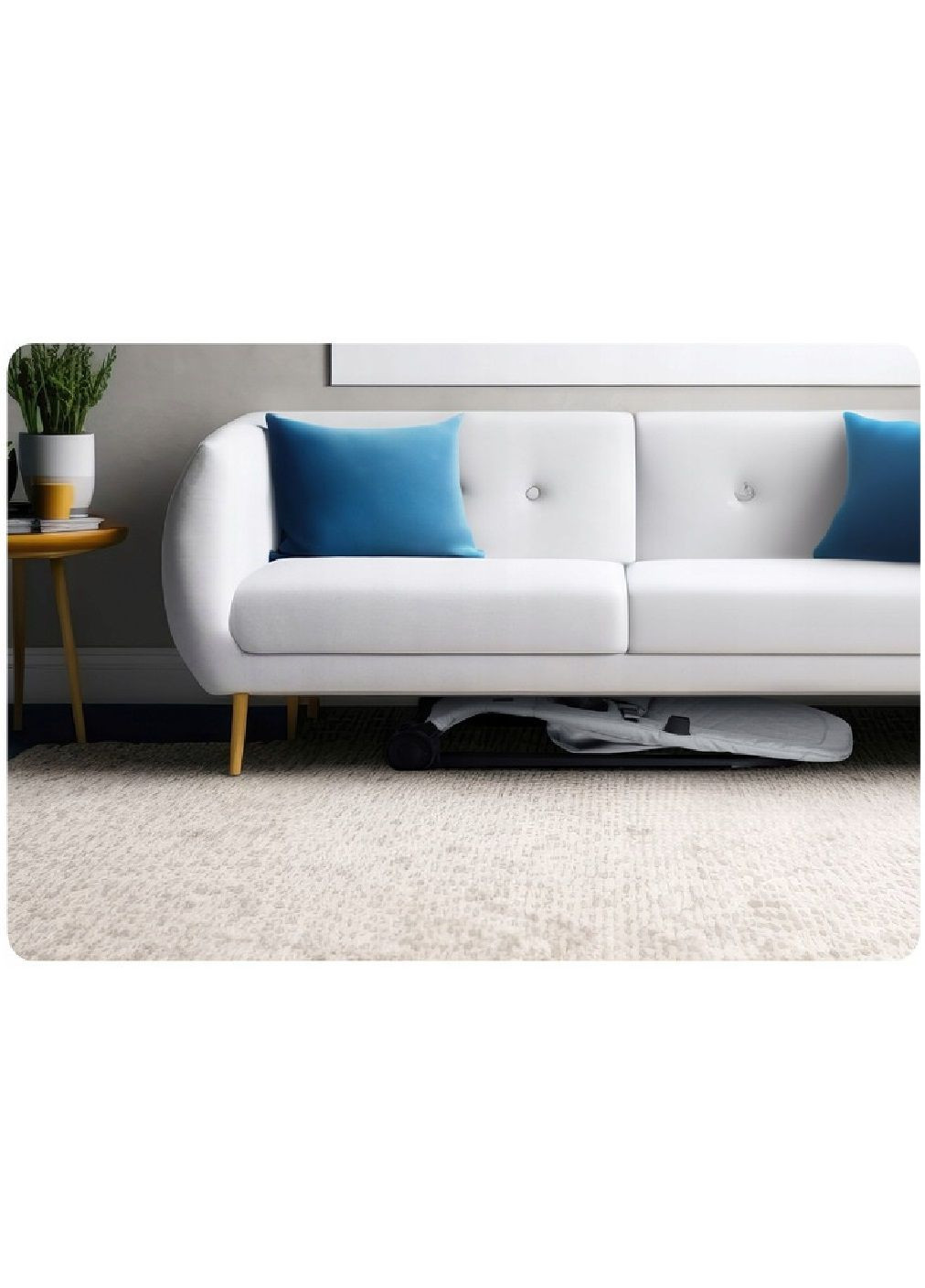 Дитяче складне крісло гойдалка з іграшками знімною дугою стьобаним сидінням (479933-Prob) Світло-сіре Unbranded (326738202)