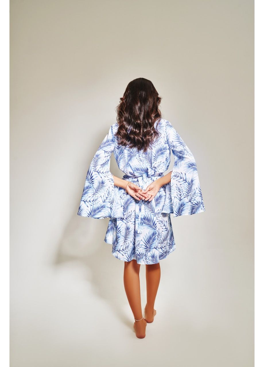 Білий туніка пляжна фрея Sarko з квітковим принтом