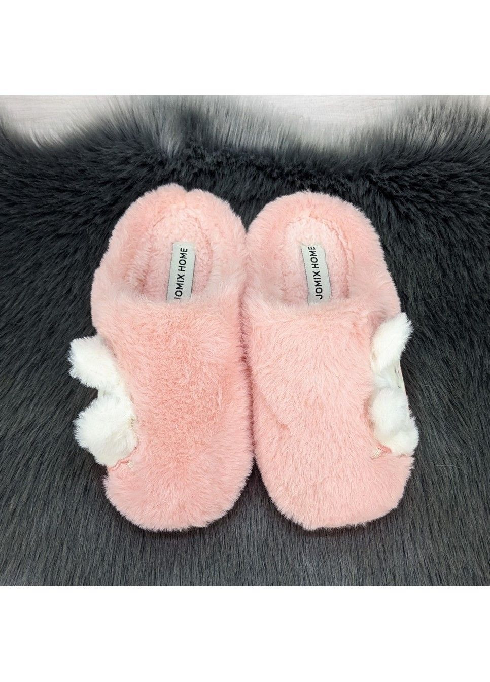 Розовые тапочки детские теплые Jomix