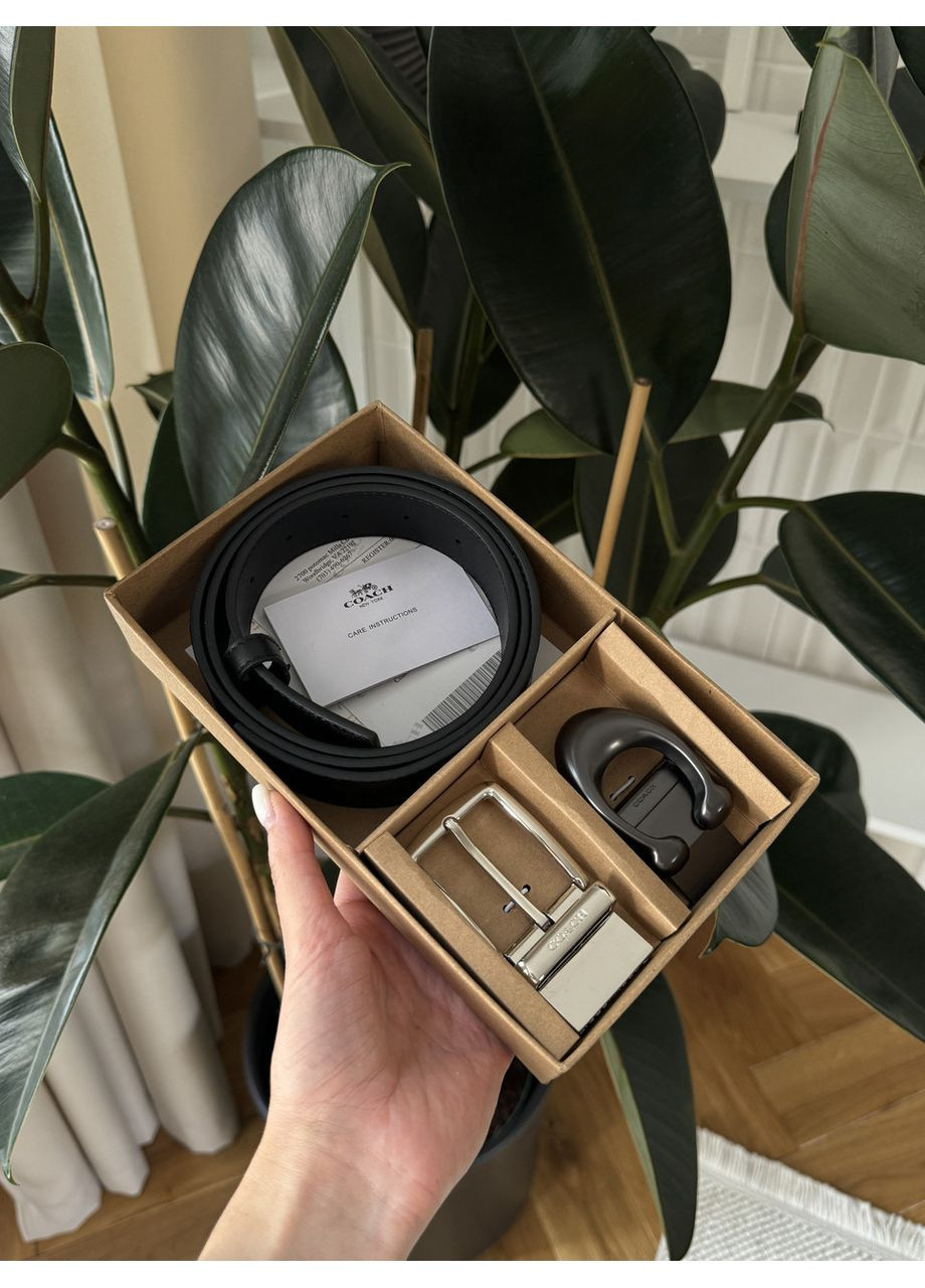 Ремень Belt Kit Black Leather/Silver Fittings No Brand (360502624)