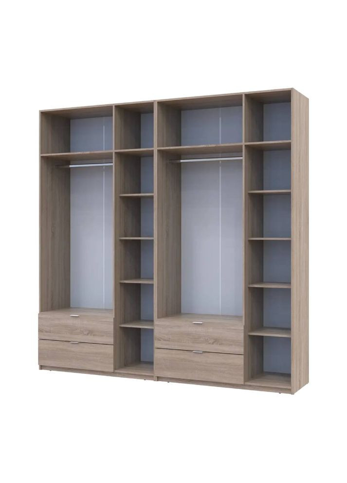 Комплект шаф для одягу Лукас (2 шт.) 240х50х240 см Дуб сонома (DRS-011703) Doros (362267751)