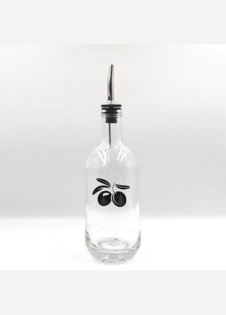 Набір пляшок для олії та оцту з дерев'яною підставкою 2 шт. 500 мл (мал.) No Brand (298794635)