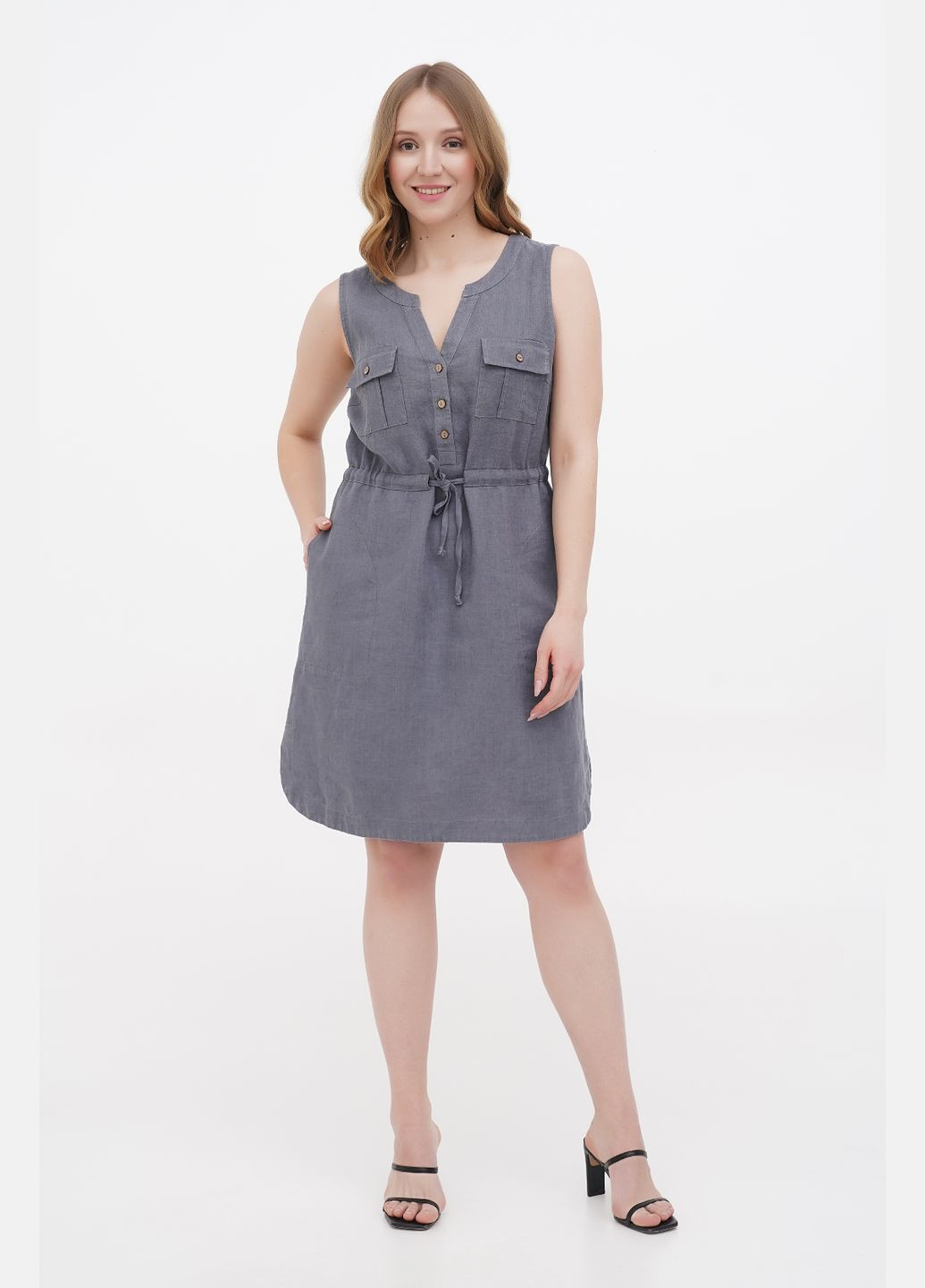 Сіра сукня вояж, р., код 0247/42/1226 ГАЛЕРЕЯ ЛЬОНУ