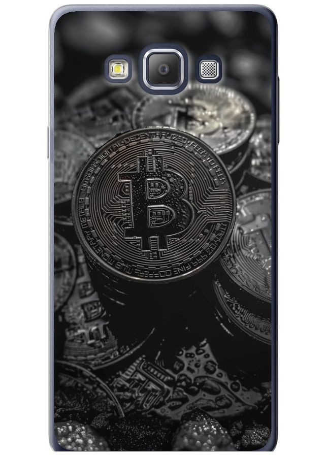 Силіконовий чохол 'Black Bitcoin' для Endorphone Samsung Galaxy A7 A700H (314508810)