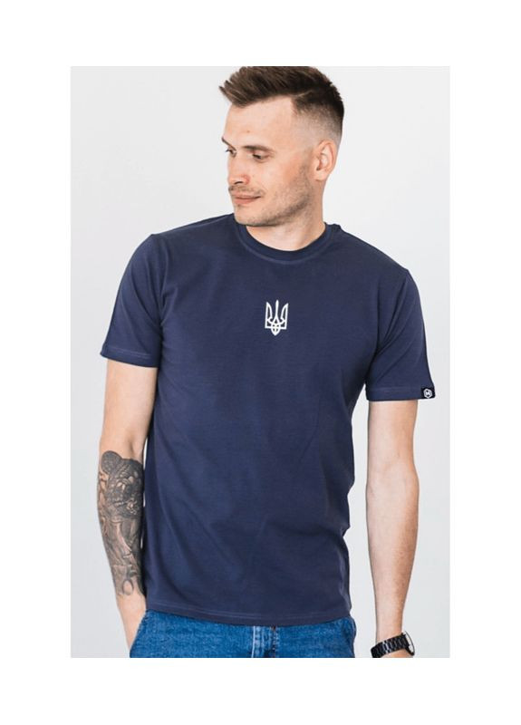 Темно-синяя мужская футболка трезубец Hector