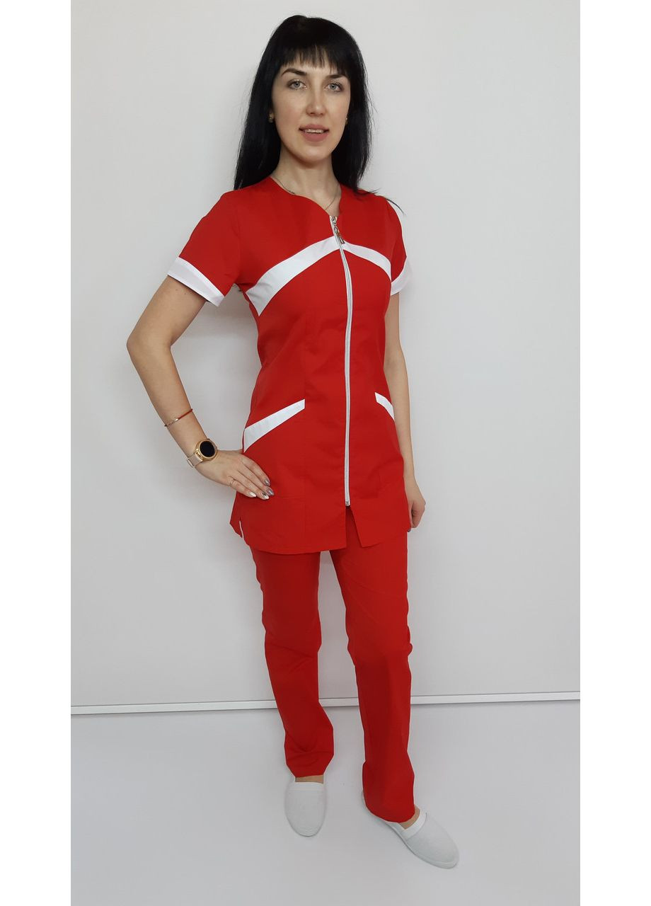 Жіночий медичний костюм Корра бавовна44 розмір короткий рукав No Brand (365843398)