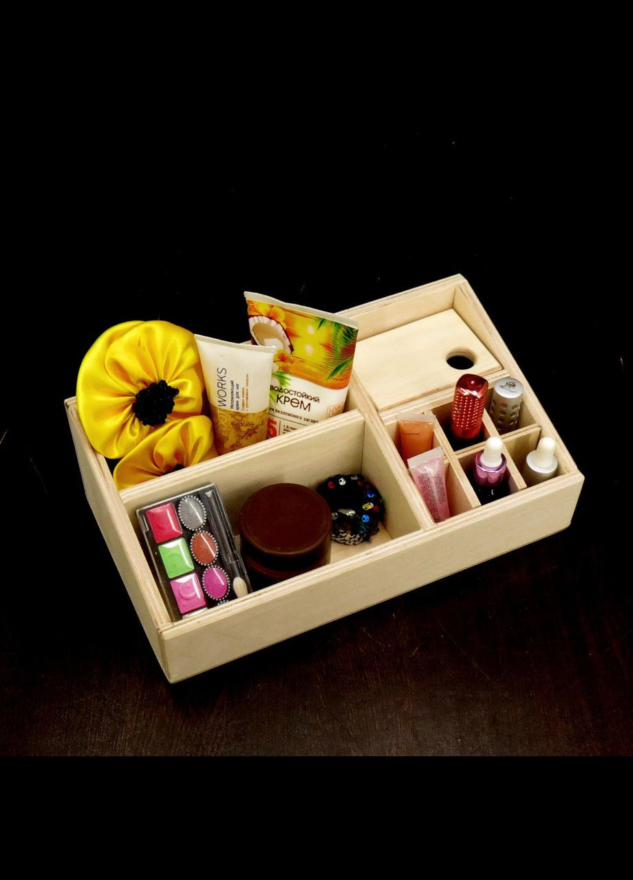 Органайзер для косметики из дерева Дидона бланже (ОДК-003701) No Brand (328072479)