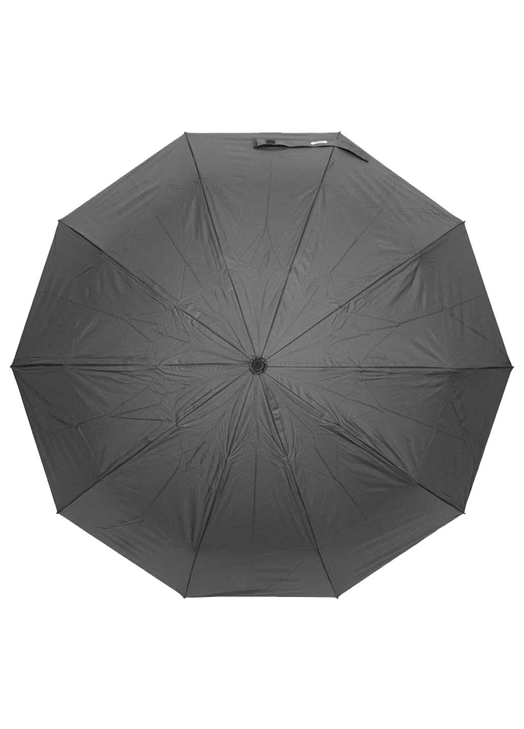Сіра парасолька складна 3214-02 повний автомат сірий Parachase середня система антивітер (307923556)
