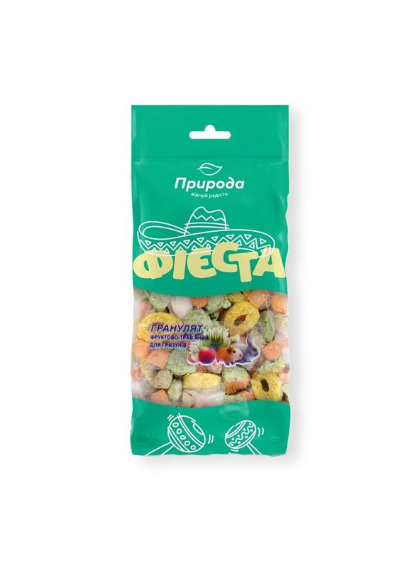 Гранулят для гризунів Фієста Фруктово-трав'яний 100 г (4820157401545) Природа (279561275)
