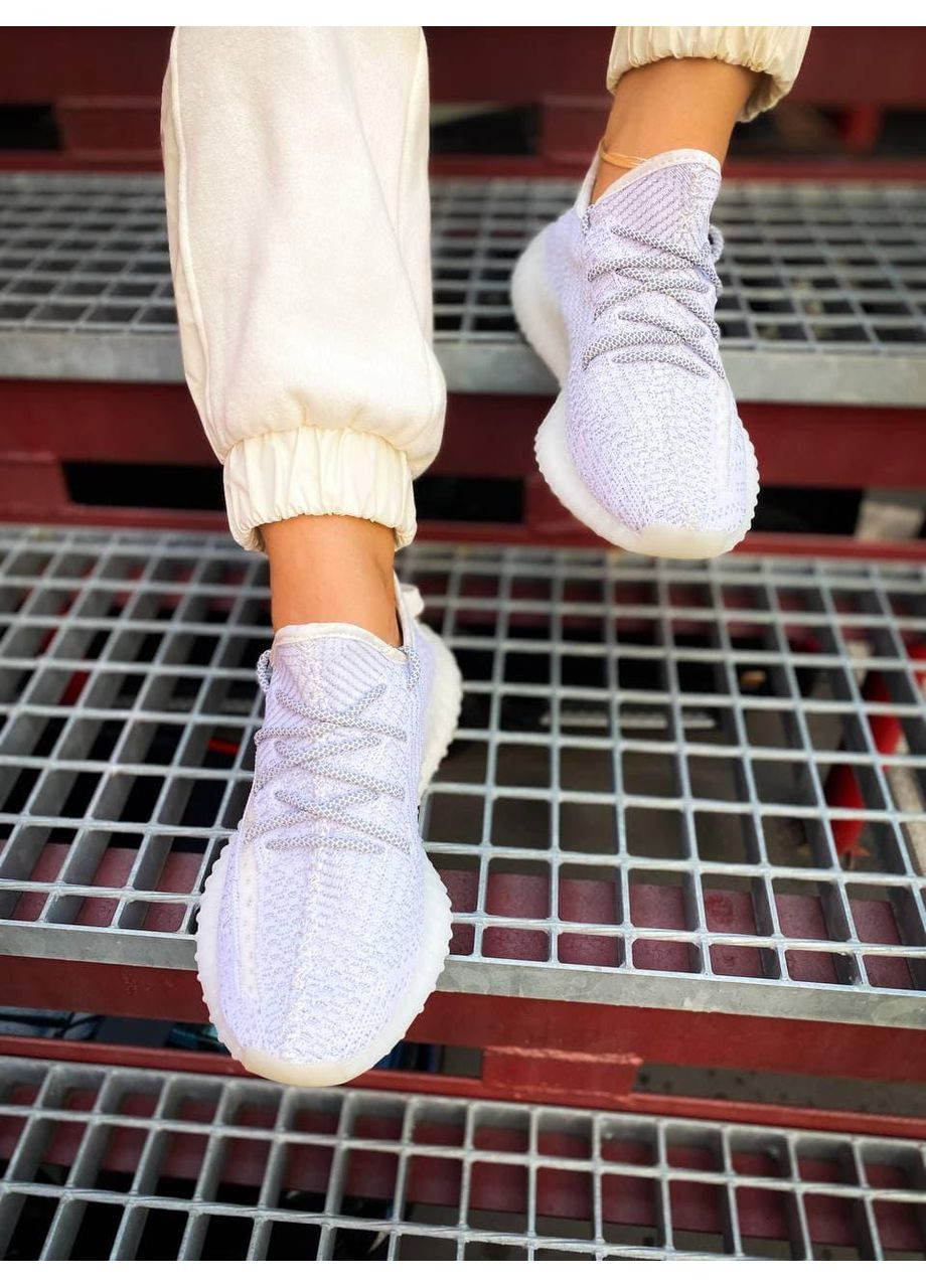 Серые демисезонные кроссовки мужские adidas yeezy boost 350 v2 static non-reflective адидас изи буст No Brand