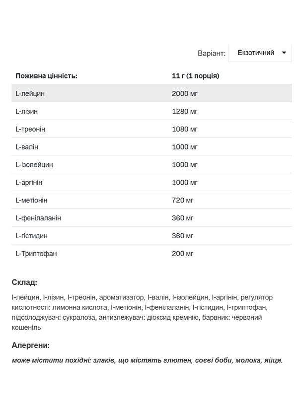 Амінокислотний комплекс Еаа Pro Instant 375 г (різні смаки) SFD Nutrition (348138839)