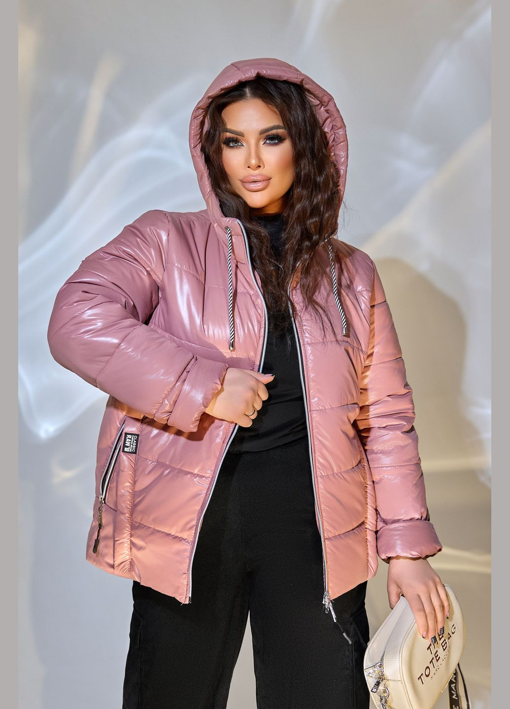 Розово-лиловая демисезонная демисезонная куртка No Brand