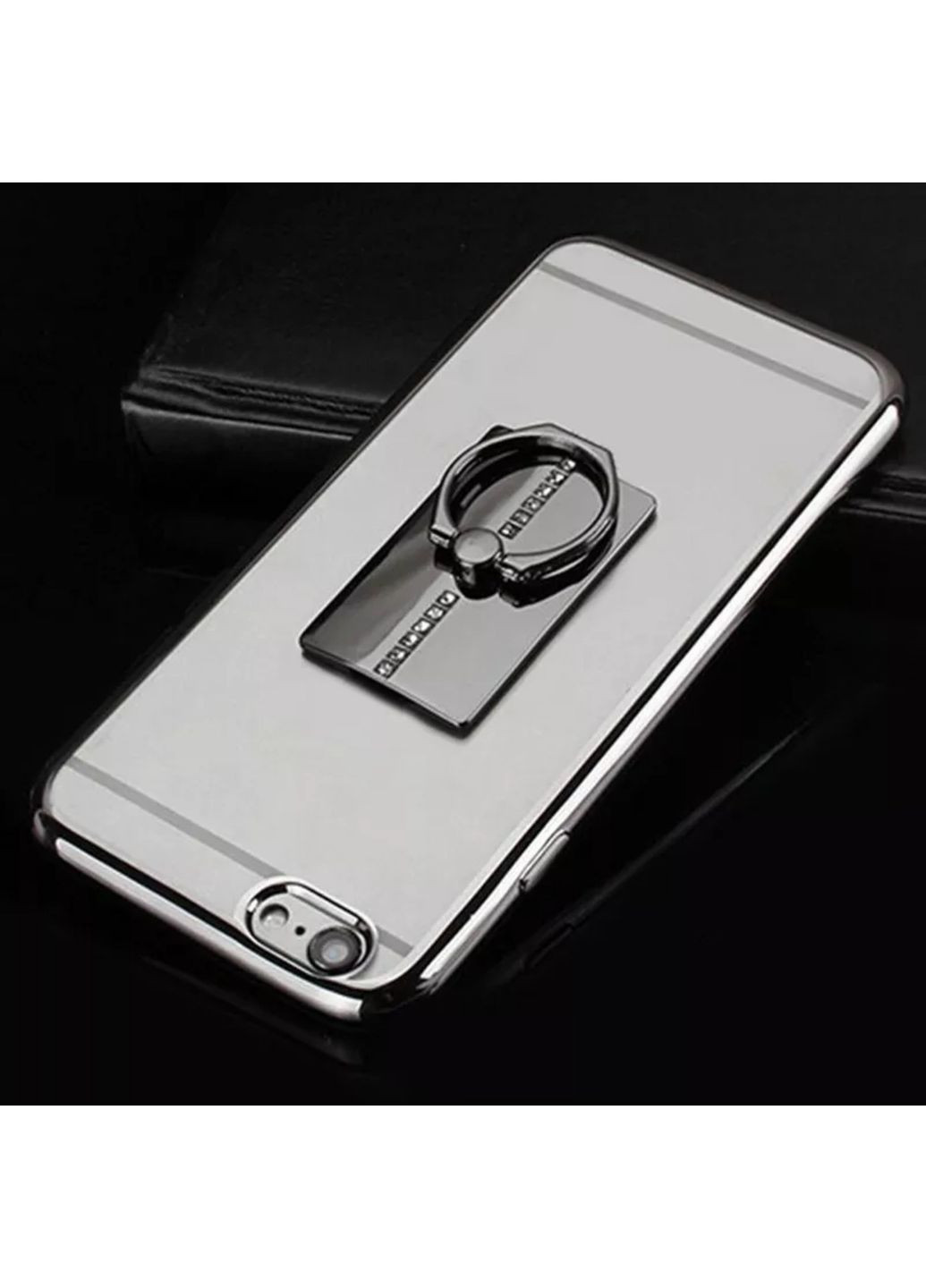 Кільце-підставка/попсокет для телефона «Lady style» зі стразами в чорному кольорі China (366874582)