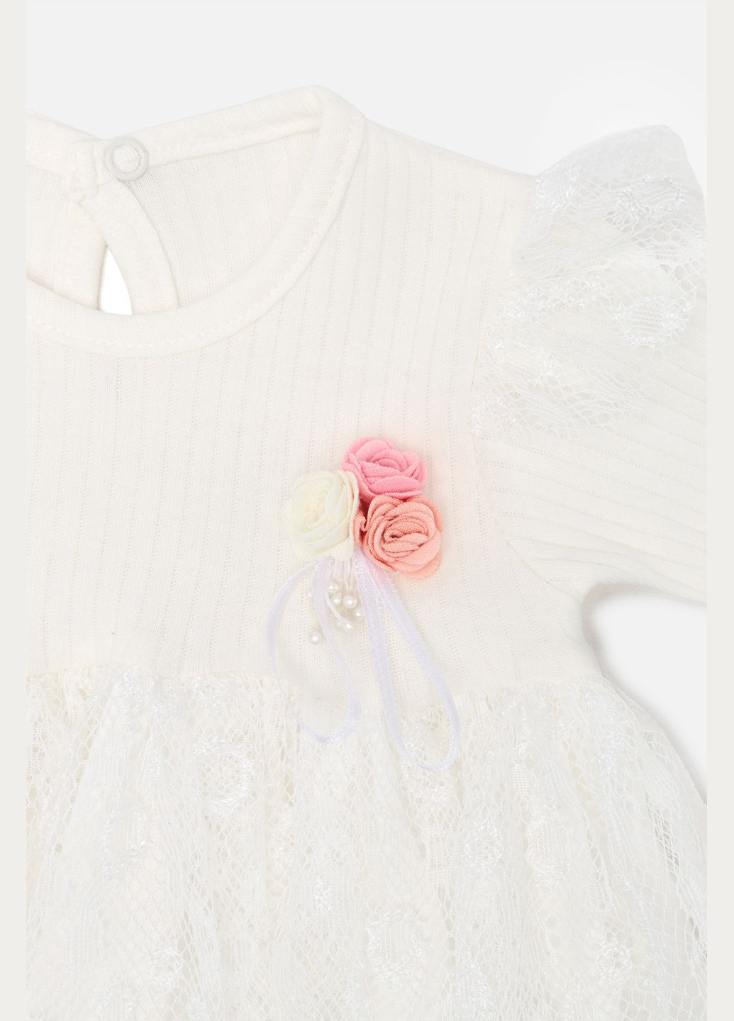 Сукня з пов'язкою для дівчинки колір білий ЦБ-00243074 Minilay (282925178)